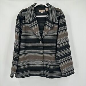 Womens Southwestern Blazer Jacket Size XXL Striped Tribal Aztec Western Boho